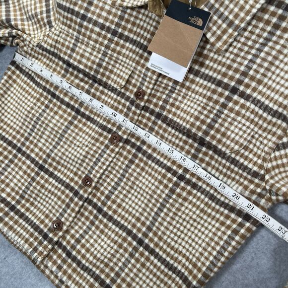 NWT The North Face Women's Valley Flannel Shirt Jacket  Utility Brown MED. $110 - Picture 5 of 16